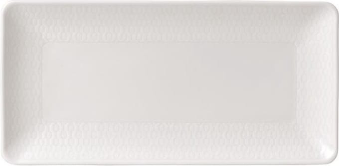 Wedgwood - Gio Serveerschaal rechthoekig - 21cm - Wit