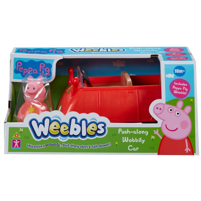 Peppa Pig Weebles - Rode auto met figuur