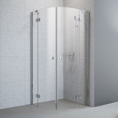 Megabad Profi Collection Planplus round shower 4-piece 100 x 100 x 192.8 cm MBPPRDS10