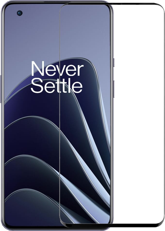 Screenprotector Geschikt voor OnePlus 10 Pro - Full Cover - Beschermglas - Gehard Glas - Tempered Glass - Screen Protector