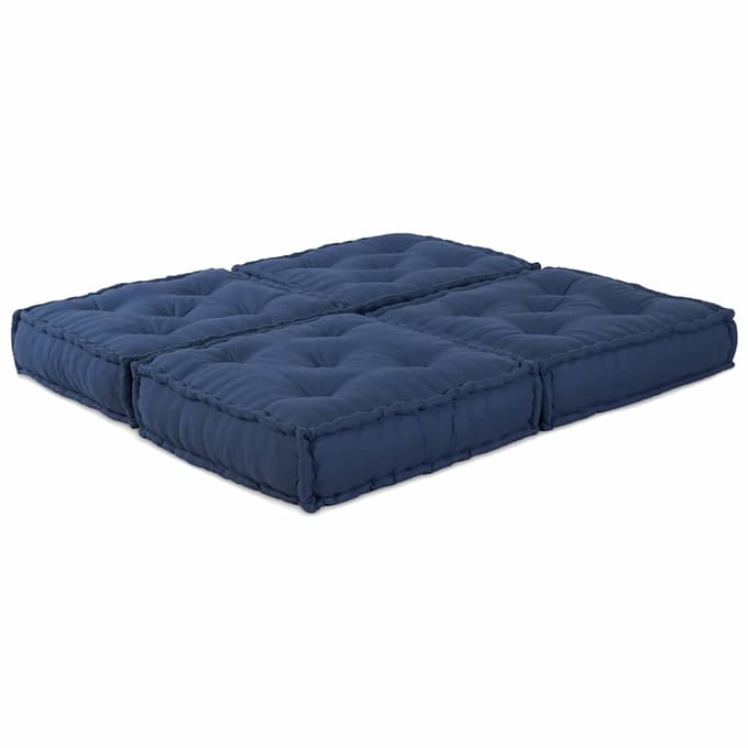 vidaXL - Modulebankeenheid - 2 - st - Stof - Indigo - 140 - x - 70 - x - 36 - cm