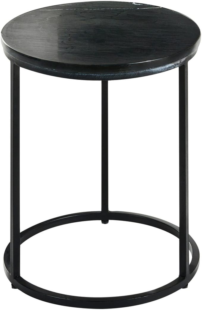 TYRELL - Bijzettafel - Zwart marmer - Marmer