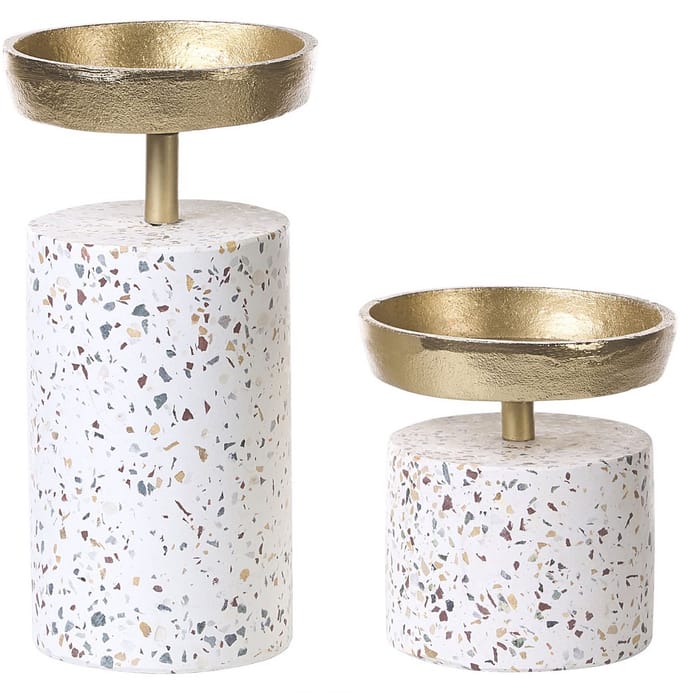KAENGAN - Kandelaar set van 2 - Goud - Aluminium