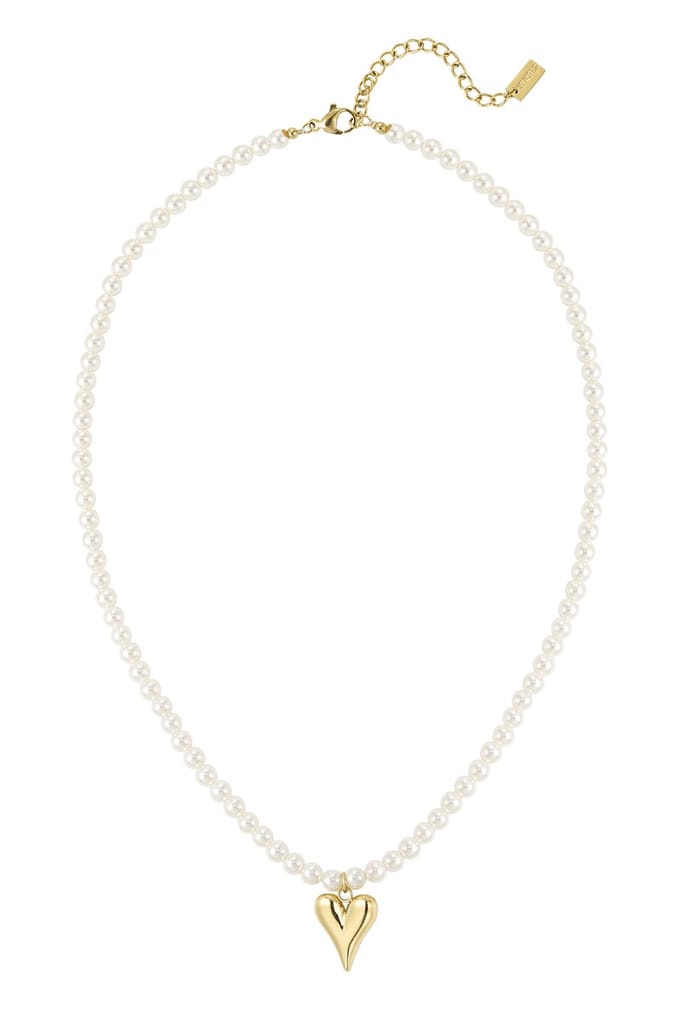 90 NOTES - Pretty in Pearls Ketting - goudkleurig