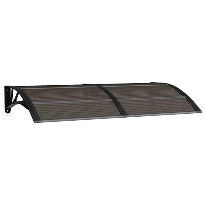 vidaXL - Deurluifel - 150x75 - cm - polycarbonaat - zwart