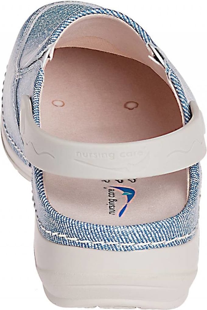Nursing Care Clog Open Elastiek - Jeans Medische Klompen