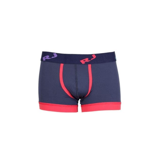 Pure Color Mannen Boxershort D.Blauw/Rood L