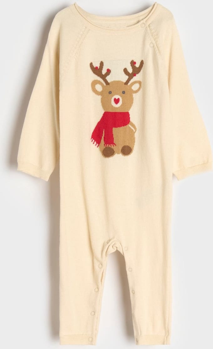 Starry Indigo - Baby Romper / Jumpsuit | Kerst Cadeau | Crème