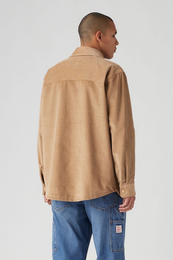 Levi's Telegraph Overshirt Tiger's Eye Größe: S | Leichte Jacken Outlet | Herren