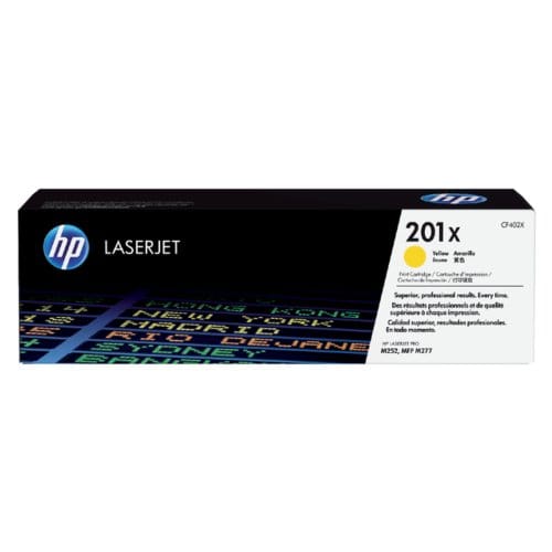 Tonercartridge hp cf402x 201x geel