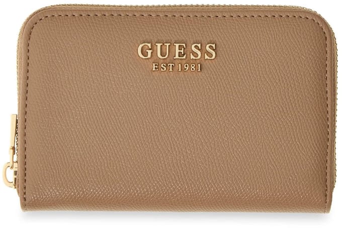 GUESS portemonnee Amorette SLG Zip Around Wallet Beige Lichtbruin