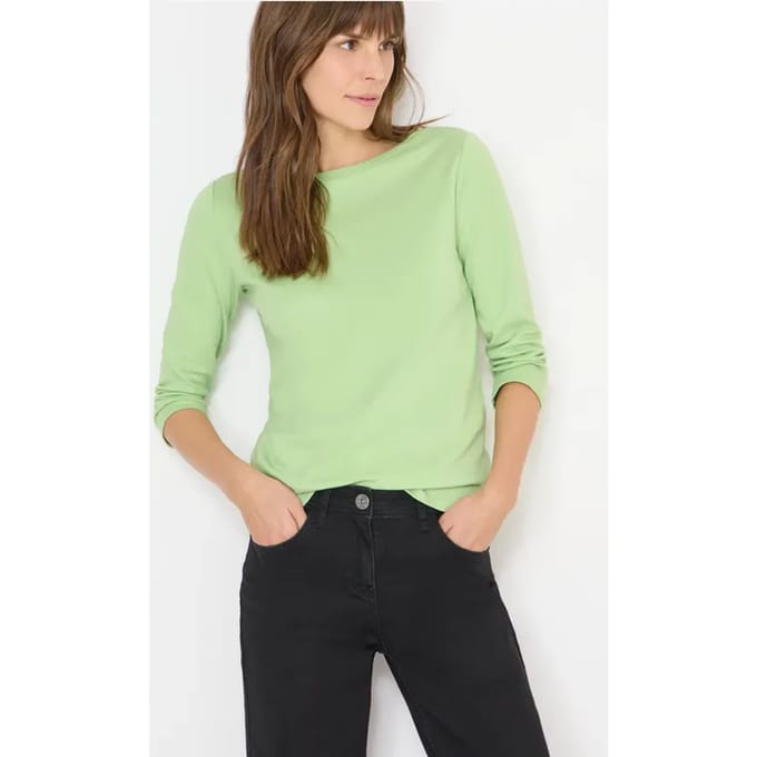 Basic shirt in effen kleur