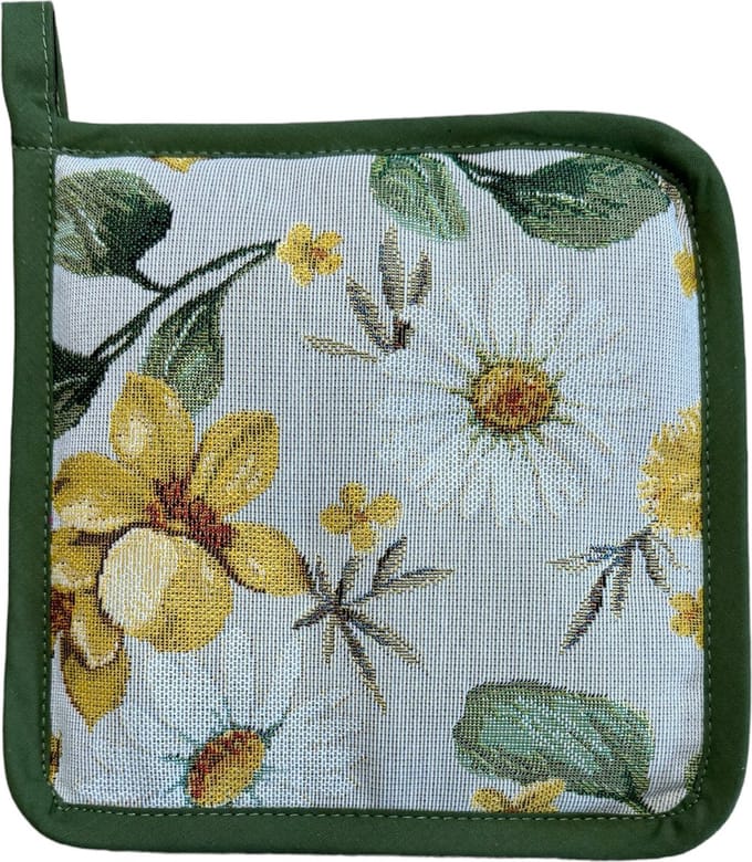 Pannenlap - Gobelinstof - Solis - Gele bloemen - Boterbloemen