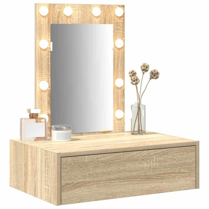 vidaXL - Kaptafel - Bruin - 60 - x - 40 - x - 70 - cm - Bewerkt - hout