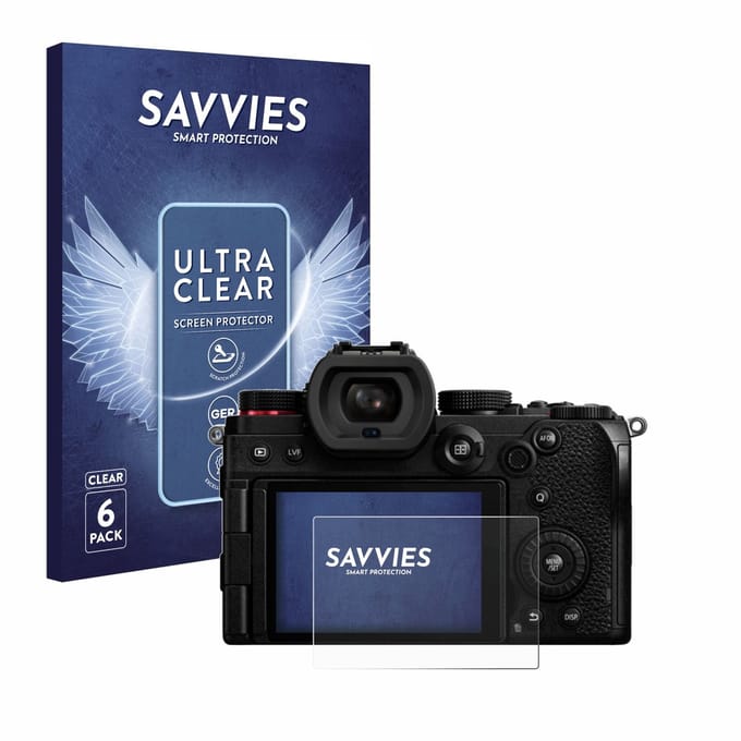Savvies - Screenprotector voor Panasonic Lumix DC-S5D - Folie Beschermfolie transparant 6 Stuks