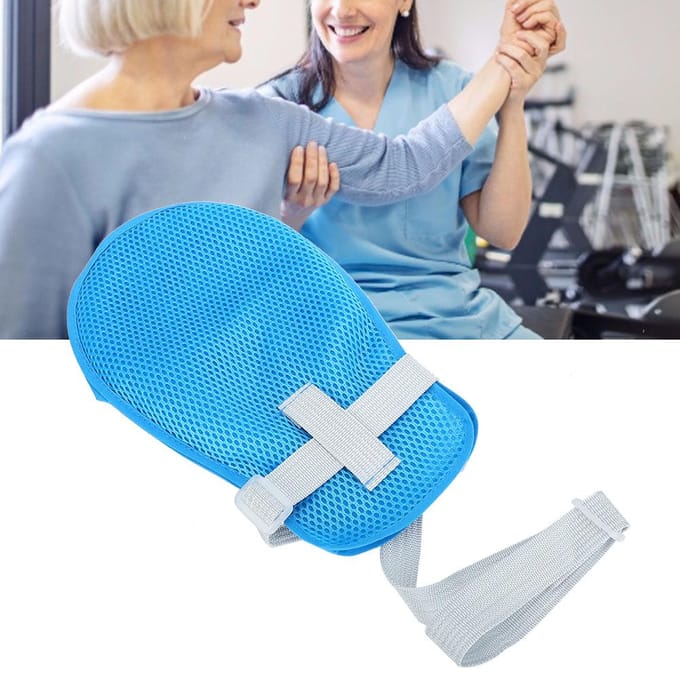 Hand Fixatie Handschoen Vinger Controle Beschermers Veiligheid Vinger Fixatie Handschoenen Blauw blue