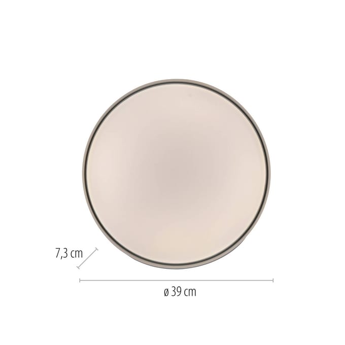 Schöner Wohnen LED plafondlamp TAVOLI, wit, Ø 39 cm, metaal, CCT, dimbaar
