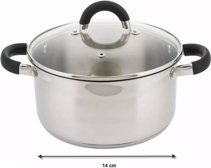 Kinghoff 4341 - kookpan met deksel - Ø 14 cm