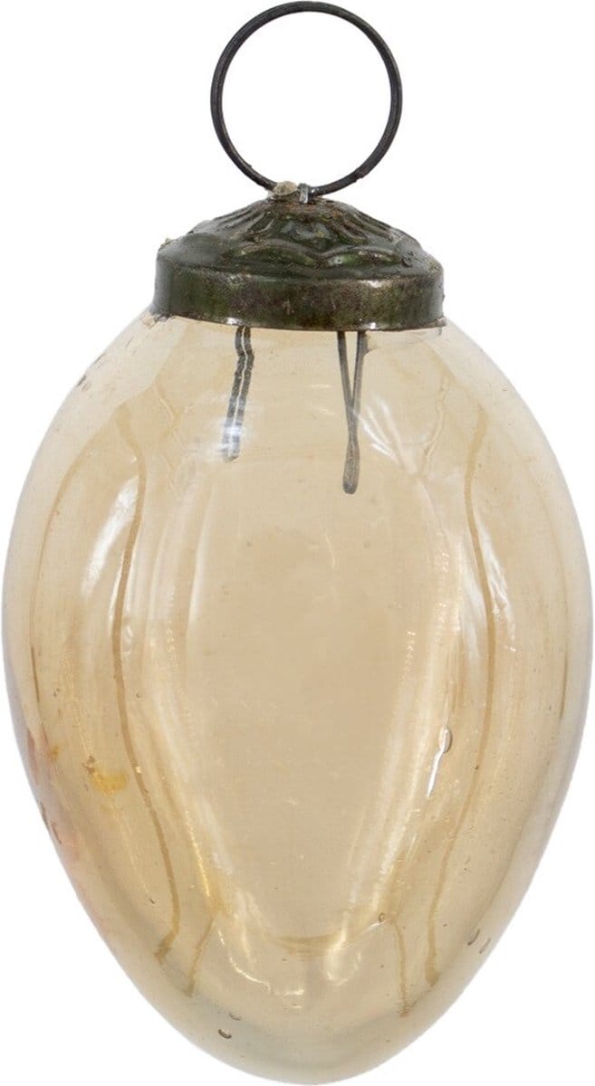 HomeBound by KY | Kerstbal glas oil gold | 7,5x7,5x7,5cm | kerstbal