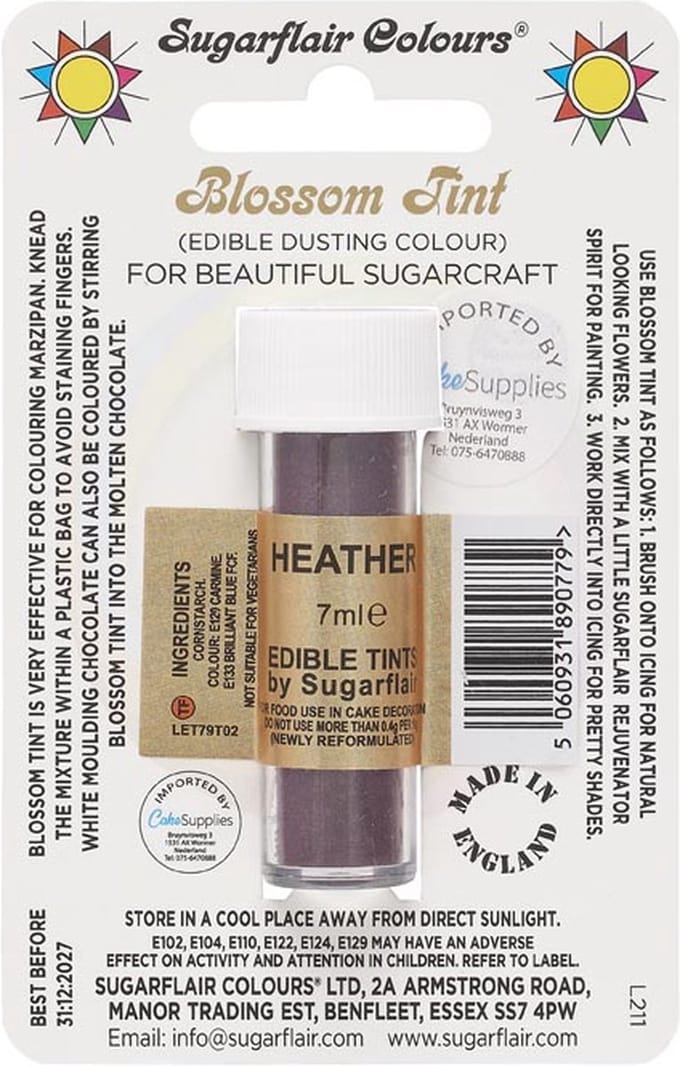 Sugarflair Eetbare Kleurpoeder - Heather - 7ml - Voedingskleurstof