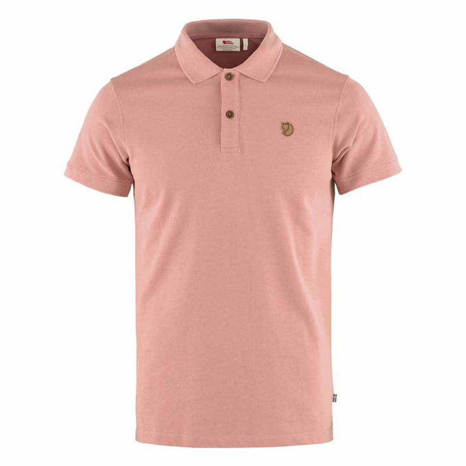 Fjällräven Övik Korte Mouw Poloshirt Roze M Man