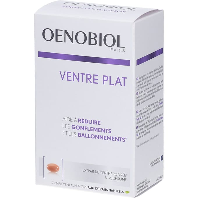 Oenobiol Platte Buik 60 capsules - afslanken & vermageren voedingssupplement