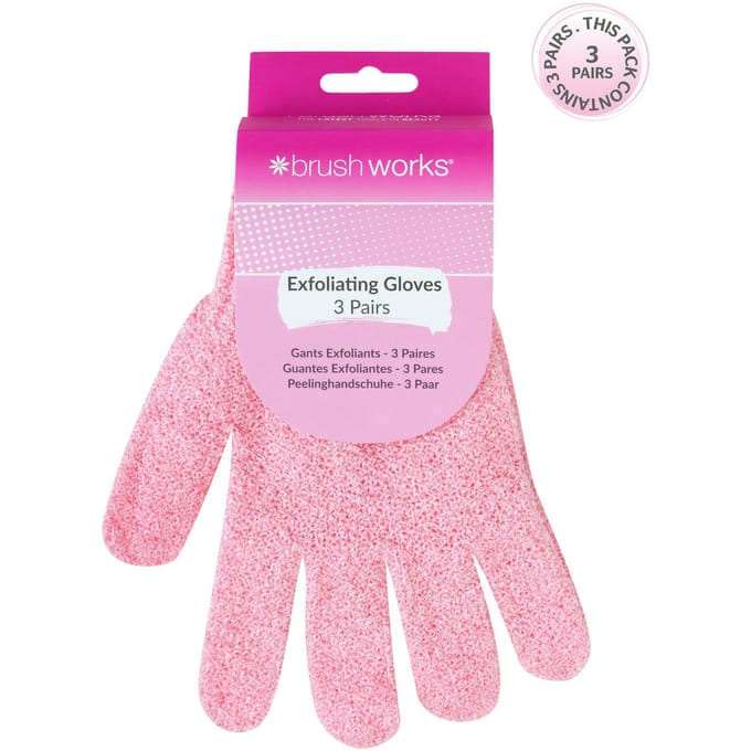 brushworks Exfoliating Gloves 3 st