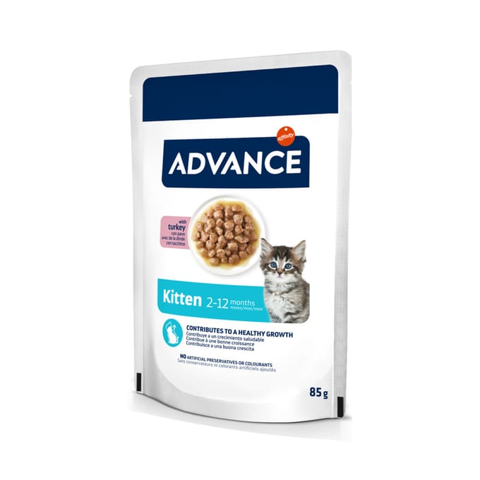 Advance Kitten Kalkoen - Dubbelpak: 24 x 85 g
