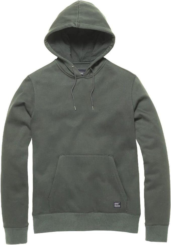 Vintage Industries Hoodie Derby Sweatshirt met capuchon Mid Grey