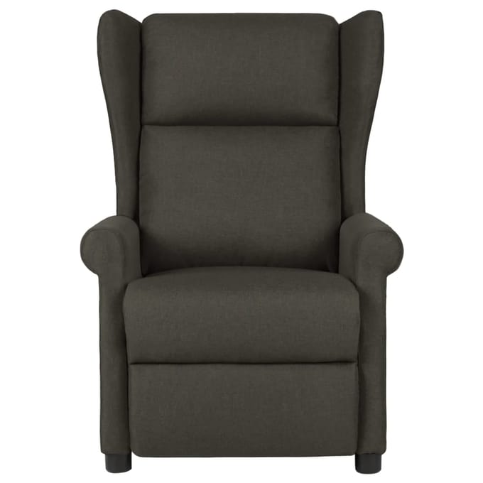 vidaXL - Fauteuil - verstelbaar - stof - taupe