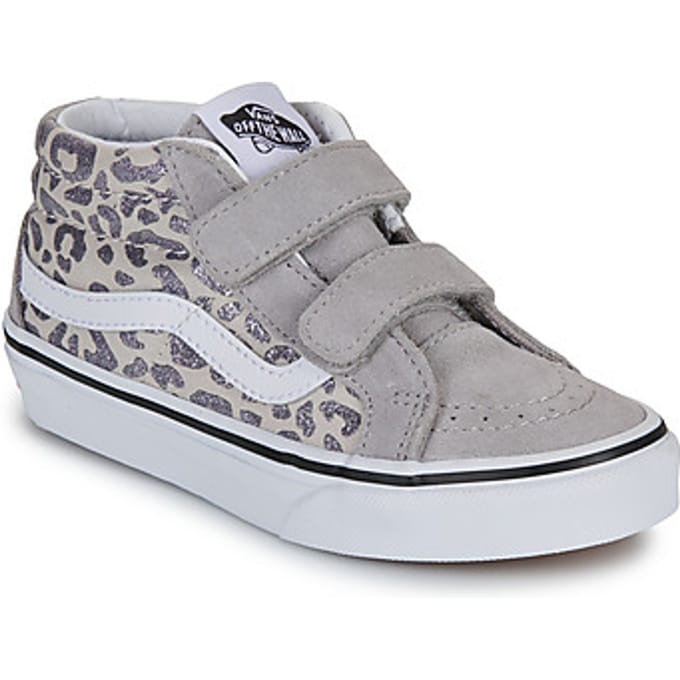 Vans SK8-Mid Reissue V Leopard Glitter Sneakers meisjes Grijs 30