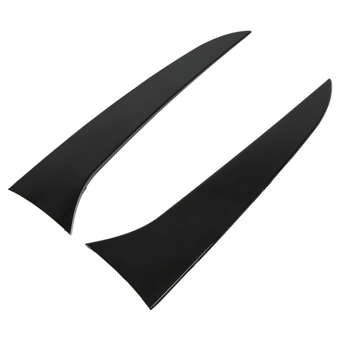 1 Paar Achterruitspoiler Glanzend Zwart ABS Plastic Zijvleugel Afdekking Sierlijst voor X1 E84 2009-2015 black