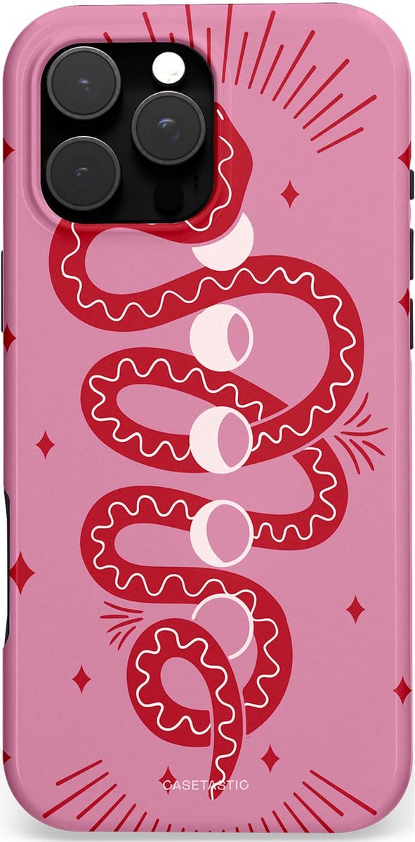Casetastic Hoesje Geschikt voor Apple iPhone 16 Pro Max Magsafe - Stijlvolle Beschermende Duo-layer Case - Eclipseslang