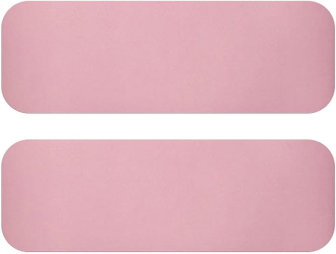 Loopbandmat - Onderlegger Trainingsmat - Bescherming Vloer - Verbeterde Schokabsorptie - 80x25cm - Roze