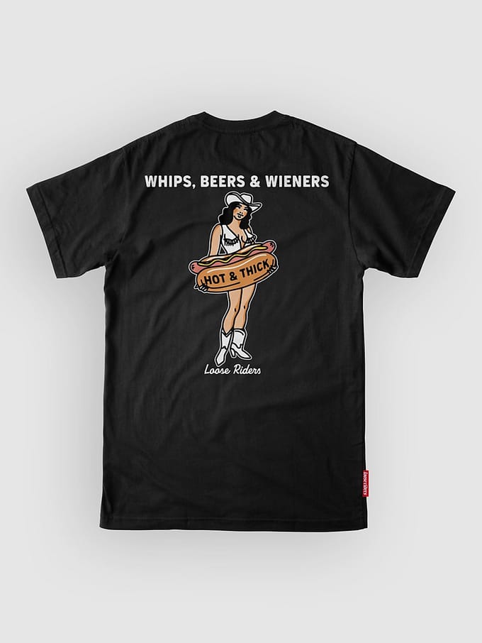 Loose Riders Hot & Thick Tech Tee zwart