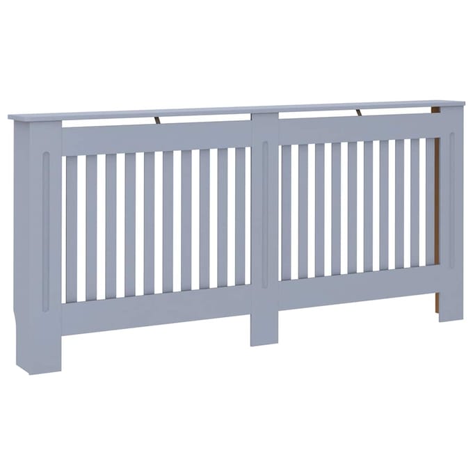 vidaXL Radiatorombouw 172x19x81,5 cm bewerkt hout antraciet