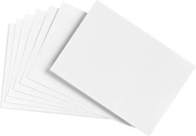 SOHO Correspondentiekaarten – Adreskaartje – 50 stuks – 105 x 147 mm – Wit