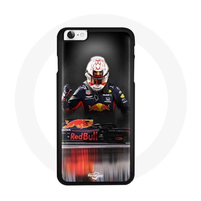 Coque - maniacase - iPhone 6 - Formule 1 Verstappen - Noir - Souple zwart