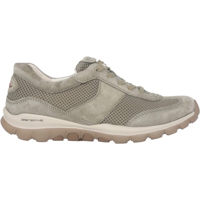 Gabor rollingsoft sensitive 86.966.34 - dames rollende wandelsneaker - Groen - maat 40.5 (EU) 7 (UK)