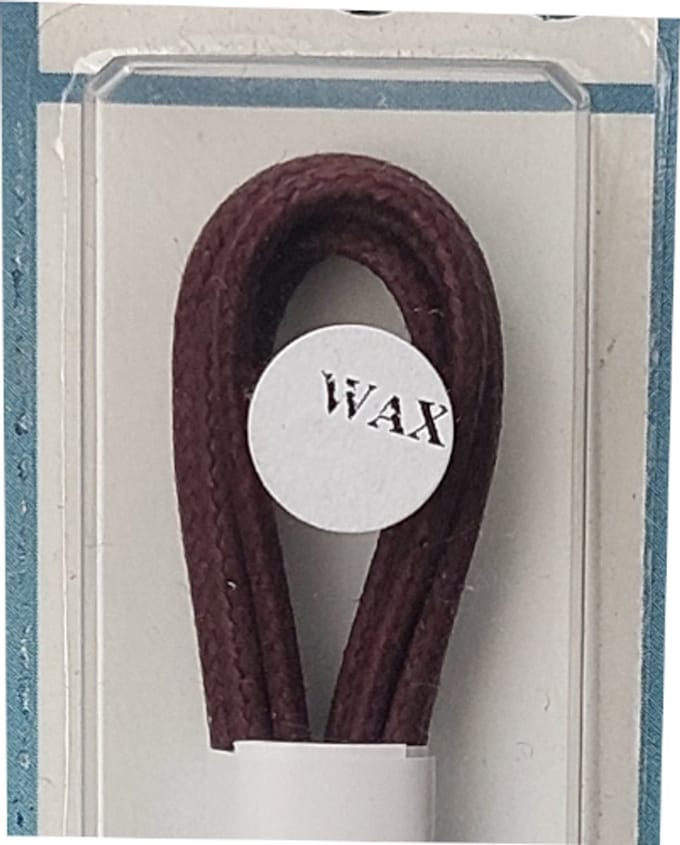 Cordial Veter - Bordeaux - Dun Rond - Wax - Lengte 75 cm - Dikte 2 mm - Schoenveter