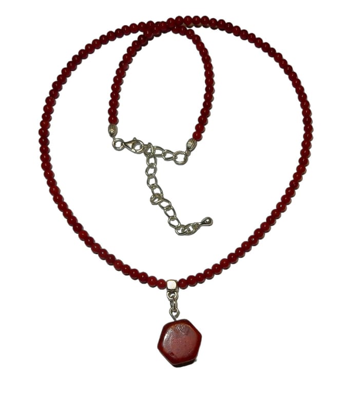 Rood Koraal (imitatie) Collier