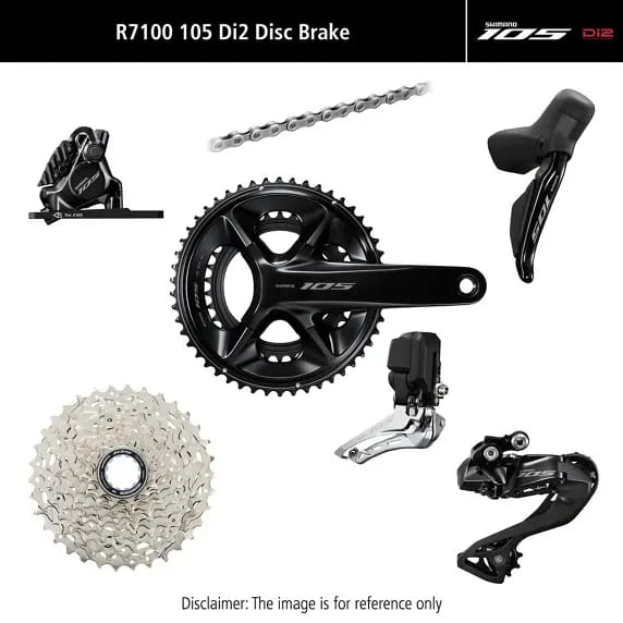 Volledige groep Shimano 105 DI2 R7100