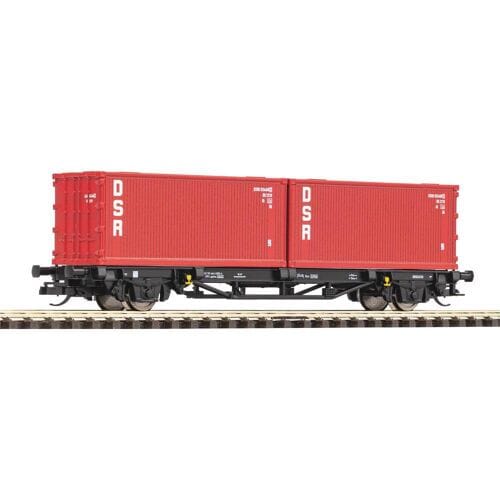 Piko TT 47727 TT containerwagen 2X20' DSR van de DR