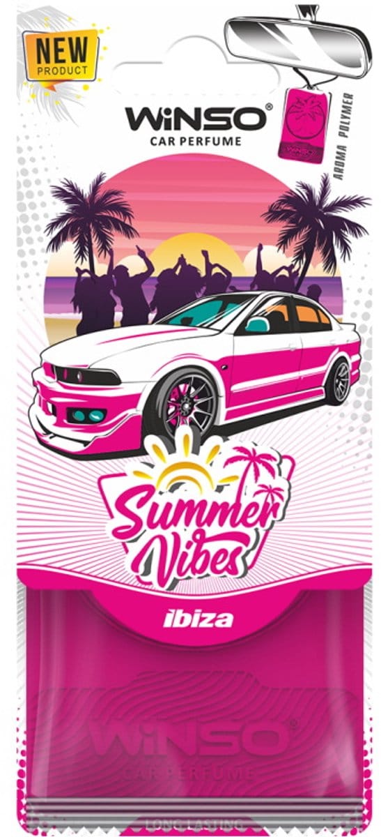 Car Airfreshner Polymeer - Summer Vibes - Ibiza