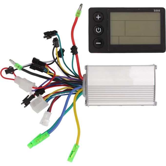48V 60V 350W Elektrische Scooter Fiets Borstelloze DC Motor Controller 866 LCD Display Paneel Kit black