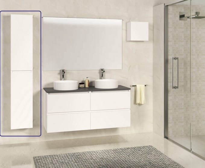 Sanifun kolomkast Estevo White 300