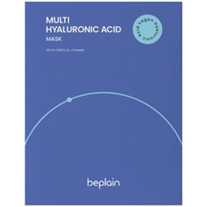 Beplain multi-hyaluronzuur gezichtsmasker, 5 sheetmaskers, 25 ml (0,84 fl oz) white