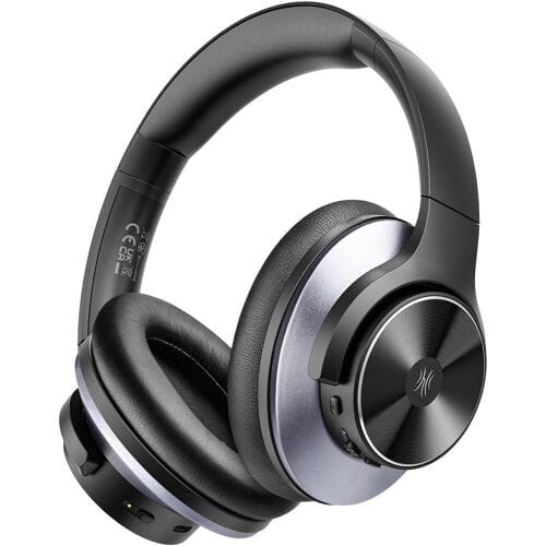 OneOdio Focus A10 – Zwart/Paars – Over-Ear Bluetooth Koptelefoon – Hybrid ANC – 50H Batterijduur – Dual Device Pairing