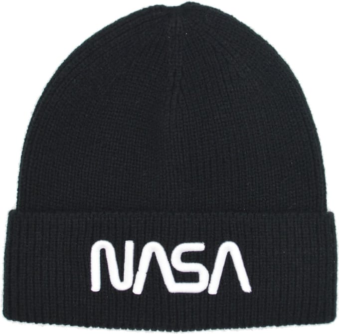 NASA Beanie Muts - Embroidery Zwart - Unisex - one size