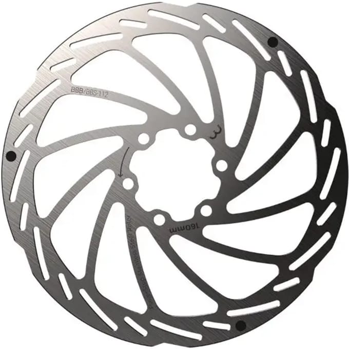BBB Cycling Schijfrem PowerStop 6-gaats Remschijf BBS-115 - Zilver - 220 mm